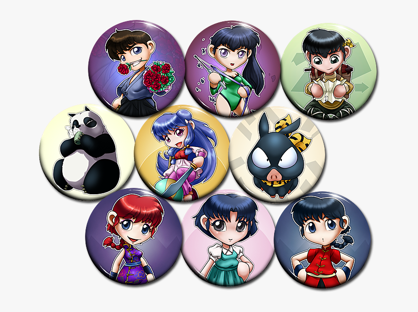 Ranma Button, HD Png Download, Free Download