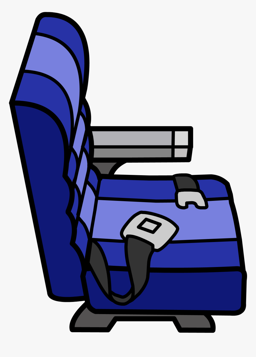 Airplane Clipart Chair - Airplane Seat Clip Art, HD Png Download, Free Download