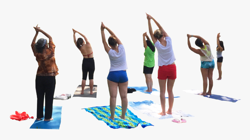 People Doing Yoga Cut Out, Hd Png Download , Png Download - Yoga People Png, Transparent Png, Free Download