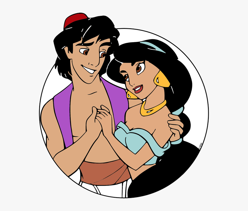 Aladdin And Jasmine Colour Page, HD Png Download, Free Download