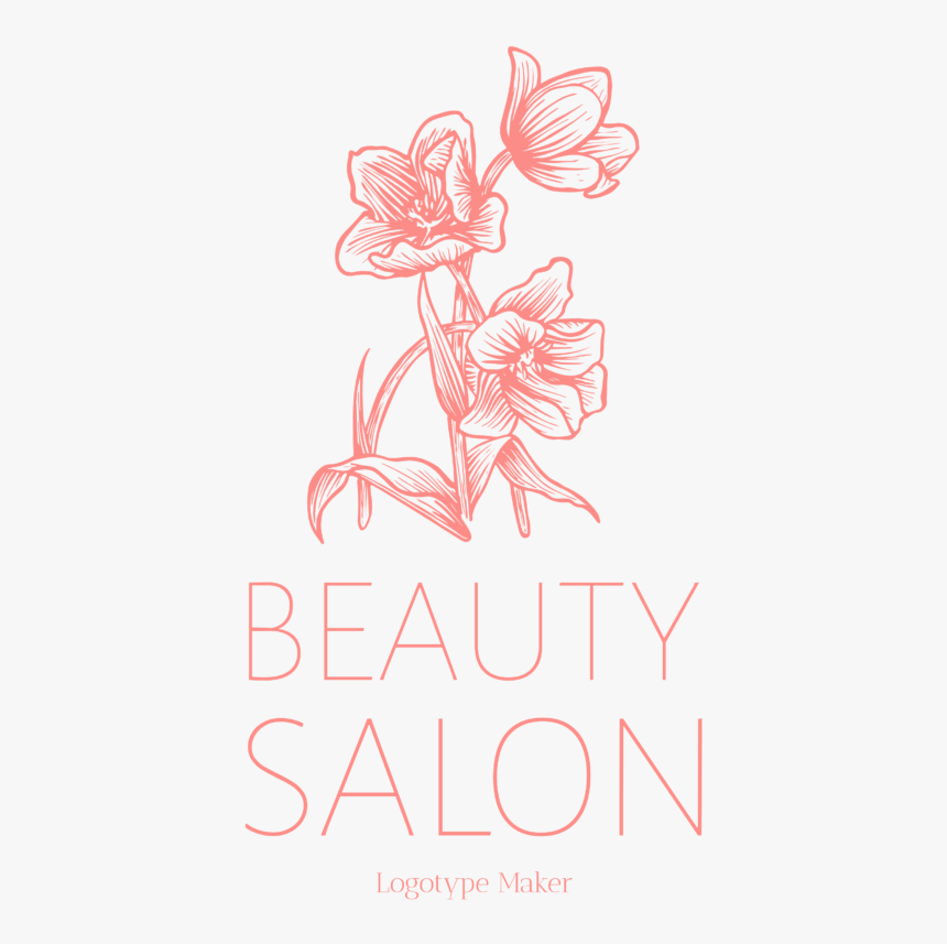 Beauty Salon Logo Maker With Flower Icon - Sacred Lotus, HD Png Download, Free Download