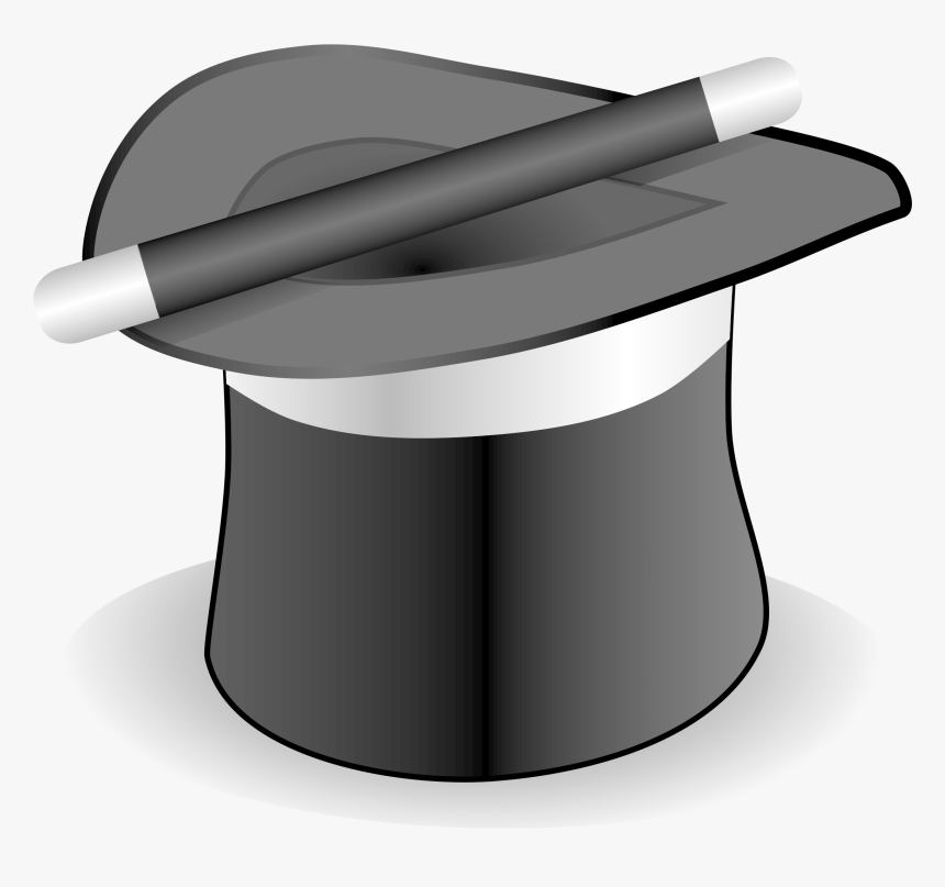 Magic Hat And Wand Cartoon, HD Png Download, Free Download