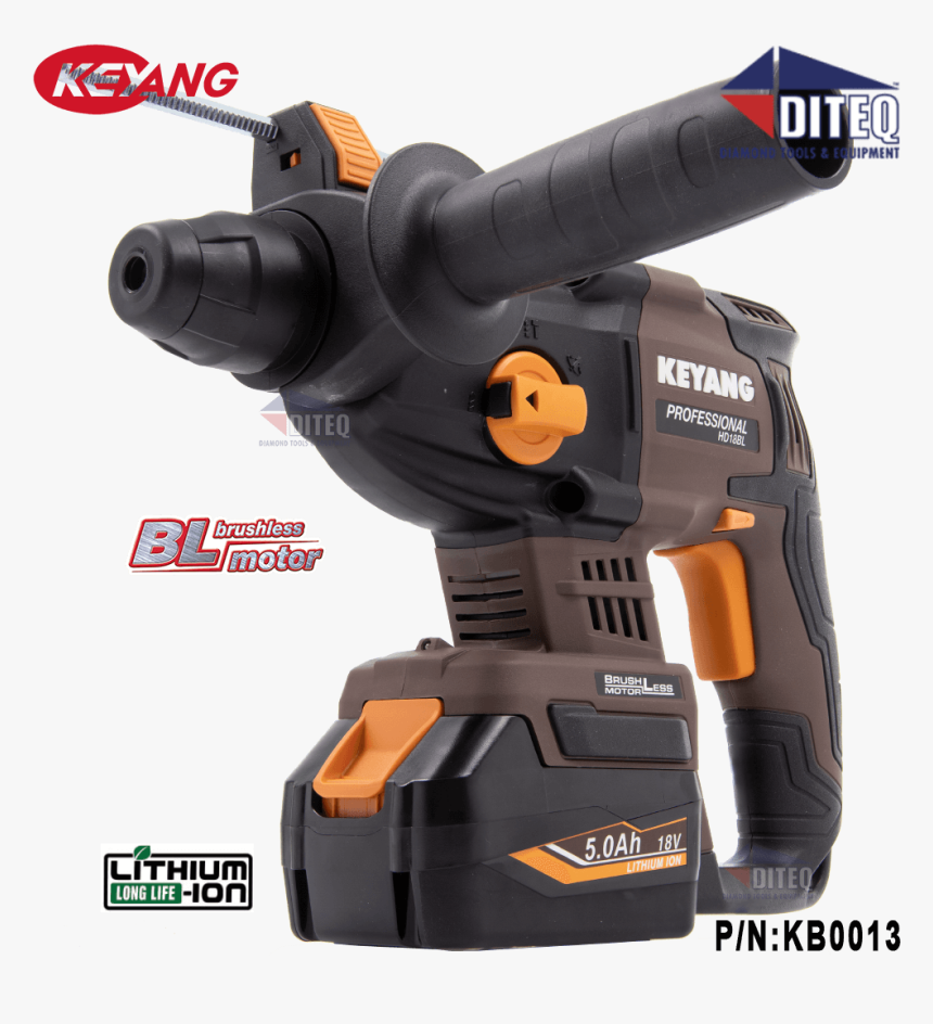 18v Sds-plus Cordless Rotary Hammer Drill Kit - Cordless Rotary Hammer Drill Sds, HD Png Download, Free Download