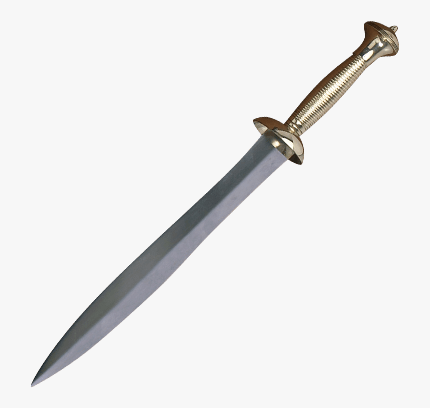 Brass Handled Gladiator Dolch - Gladiator Weapons, HD Png Download, Free Download
