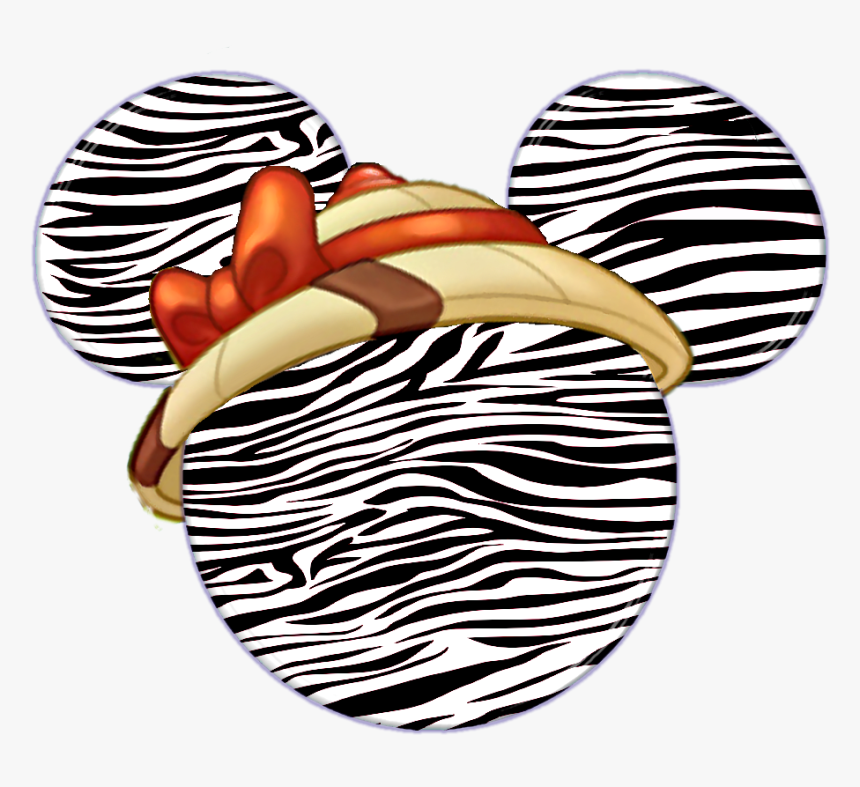 Mickey And Minnie Heads With Animal Prints - Disney Animal Kingdom Clip Art, HD Png Download, Free Download