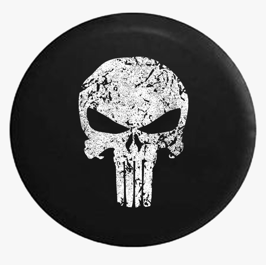 Punisher Skull Jeep Camper Spare Tire Cover A101 35 - Cool Super Hero Logo, HD Png Download, Free Download