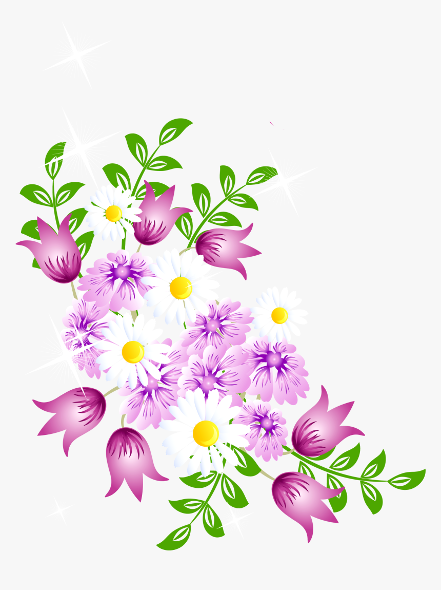 Spring Flowers Clipart Png, Transparent Png, Free Download