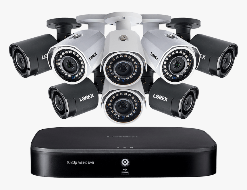 8-channel System With 4 Wireless And 4 Hd 1080p Resolution - Camera Lorex Wireless, HD Png Download, Free Download