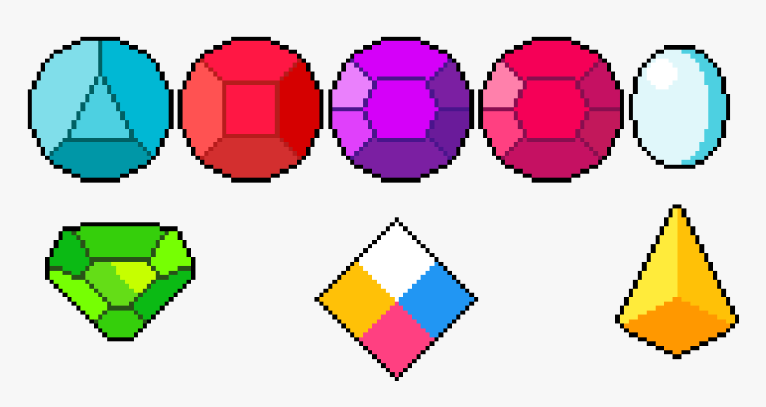 Steven Universe Gemstones Pixelart, HD Png Download, Free Download