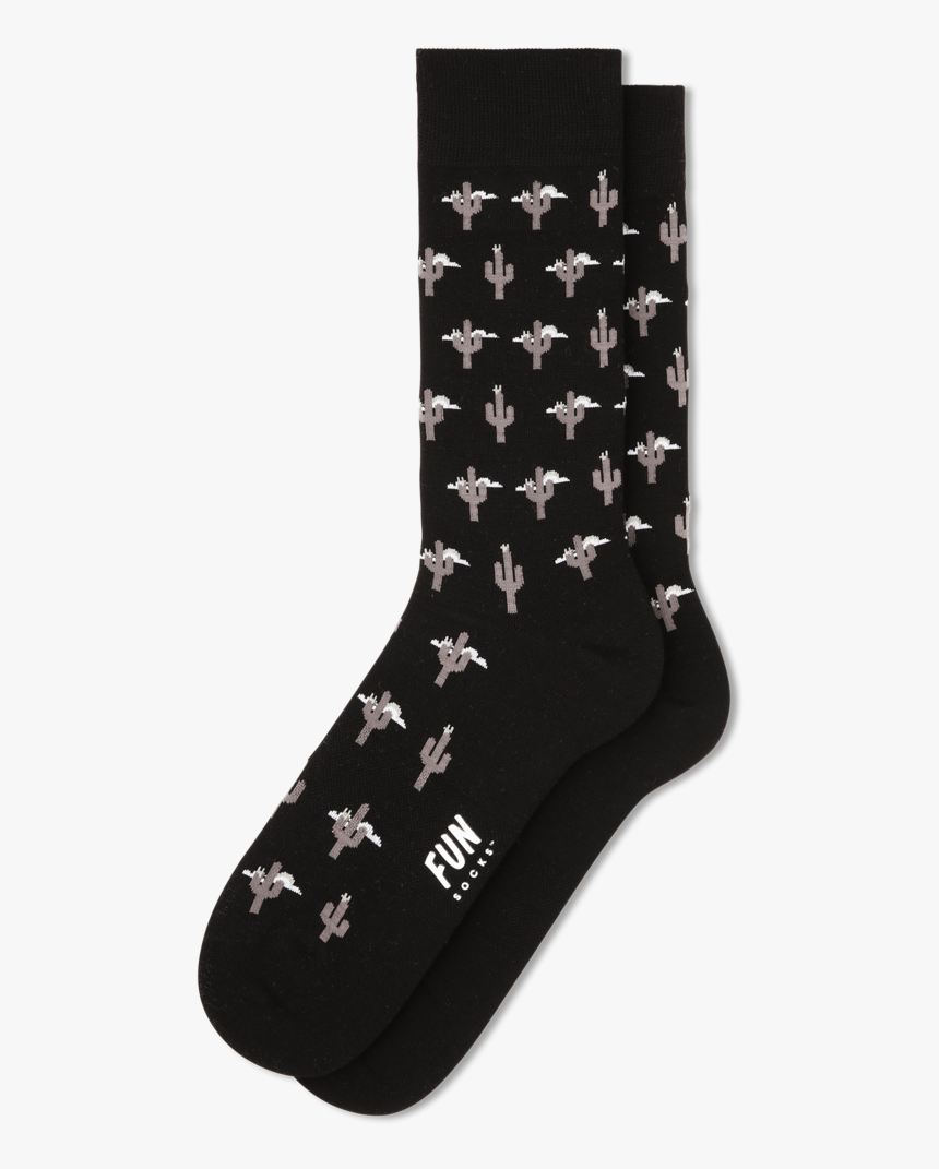 Men"s Cactus Dress Socks - Men's Cactus Pattern Socks, HD Png Download, Free Download