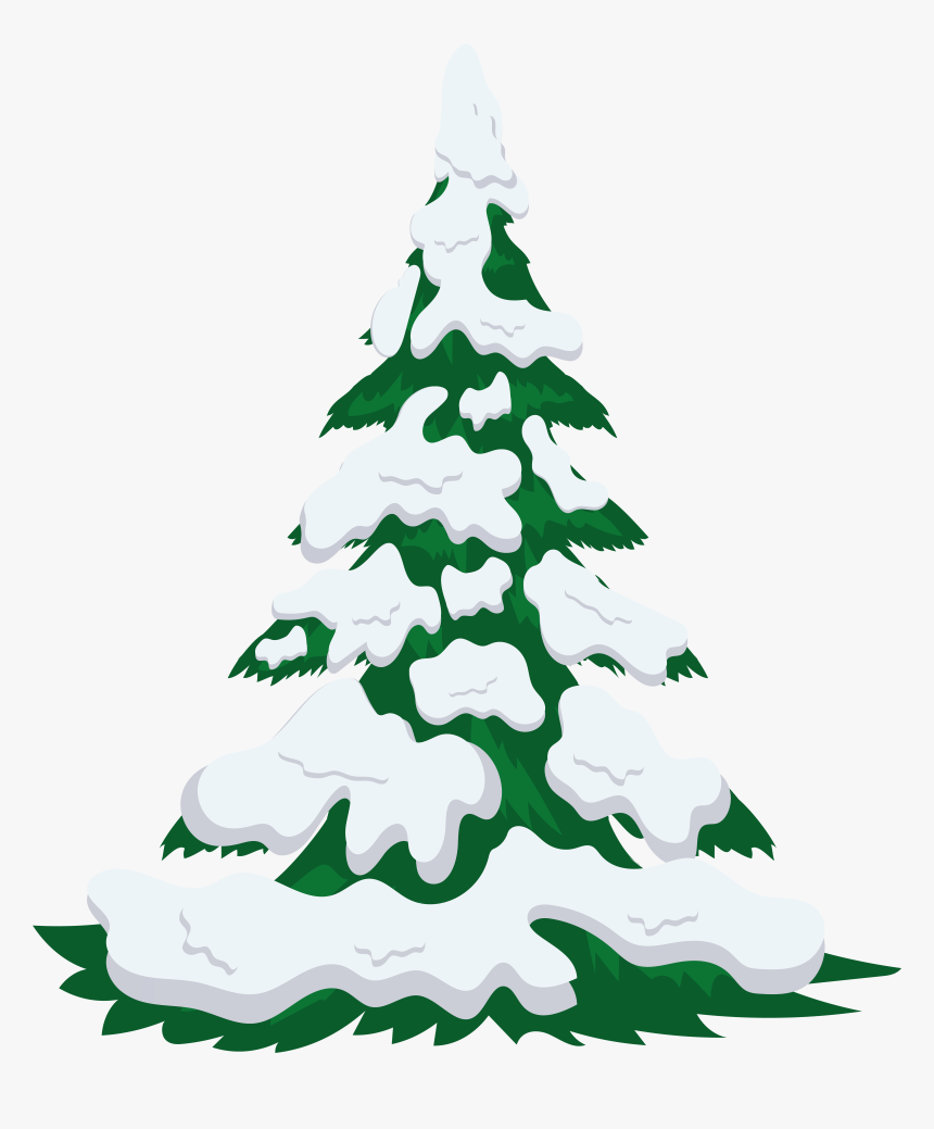 Snow Tree Clip Art, HD Png Download, Free Download