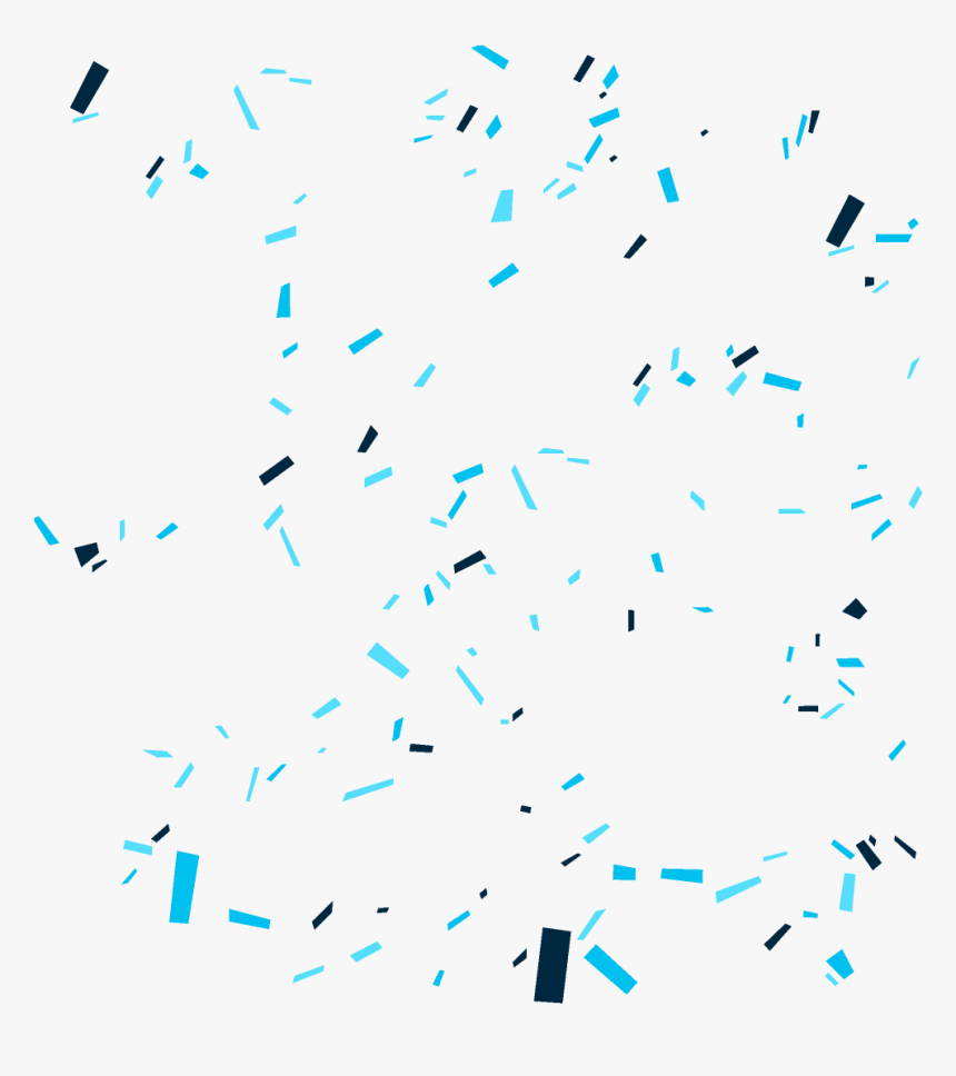 Confeti Azul Png, Transparent Png, Free Download