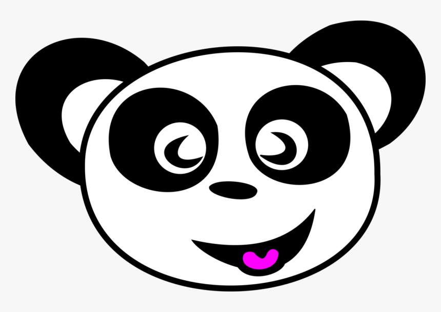 Emotion,monochrome Photography,artwork - Face Of Panda Clipart, HD Png Download, Free Download