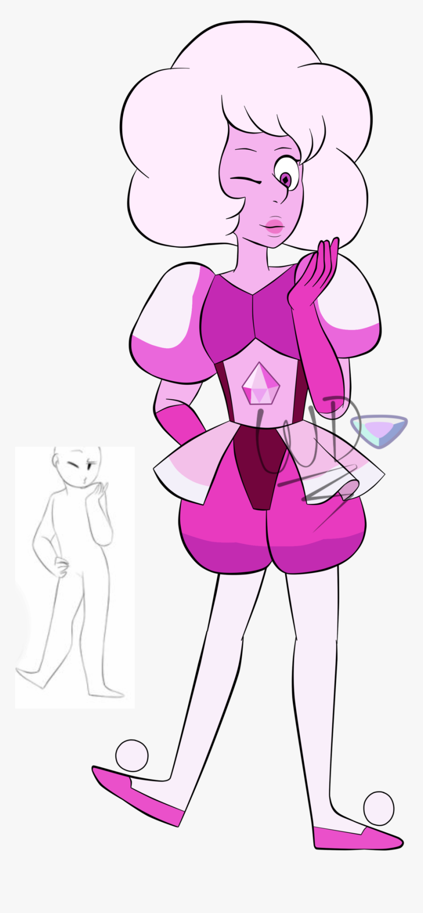 Pink Diamond Doing This Pose - Cartoon, HD Png Download, Free Download