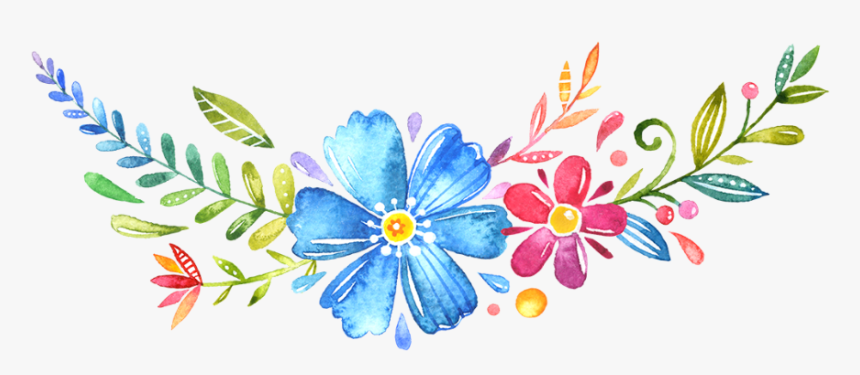 Thumb Image - Blue And Pink Flower Frame And Border Png, Transparent Png, Free Download