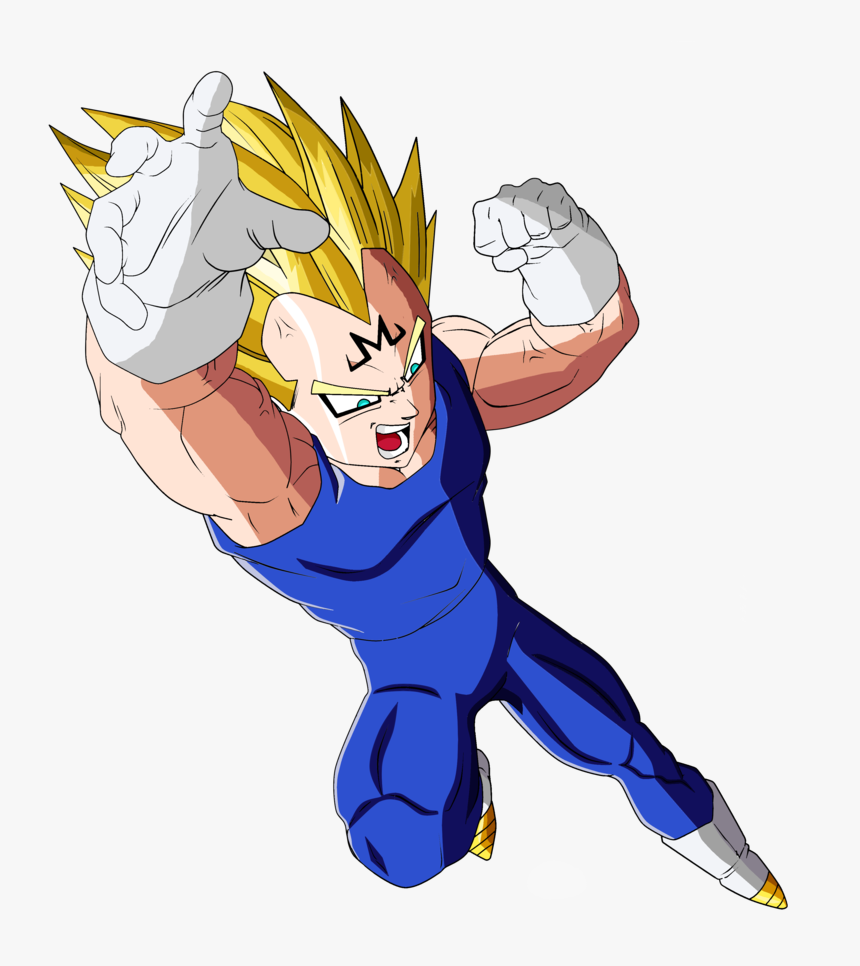 Ss Majin Vegeta - Vegeta Fighting Png, Transparent Png, Free Download