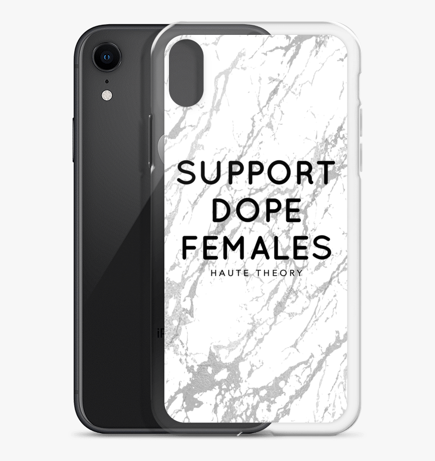 Ht Supportdopefemales Whitegreymarble Phonecase Mockup, HD Png Download, Free Download