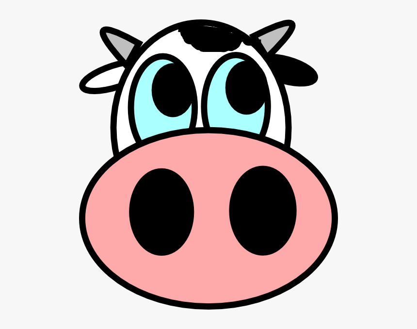 Cartoon Cow Head Cow Face Drawing Easy, HD Png Download kindpng