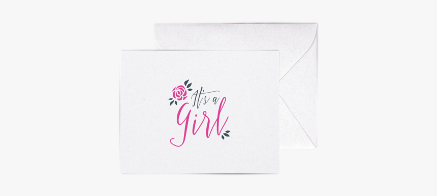It"s A Girl A2 Letterpress Cards"

 
 Data Rimg="lazy"
 - Calligraphy, HD Png Download, Free Download
