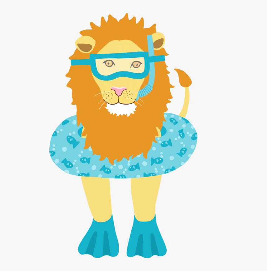 Blue Lion , Png Download - Illustration, Transparent Png, Free Download