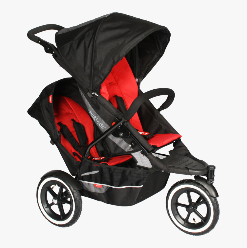 Black Pram Baby Png Image - Phil & Teds Double Explorer, Transparent Png, Free Download