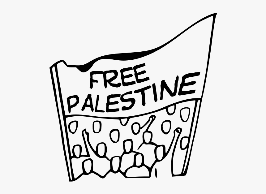 Free Palestine Banner Vector - Protest Sign Clip Art, HD Png Download, Free Download