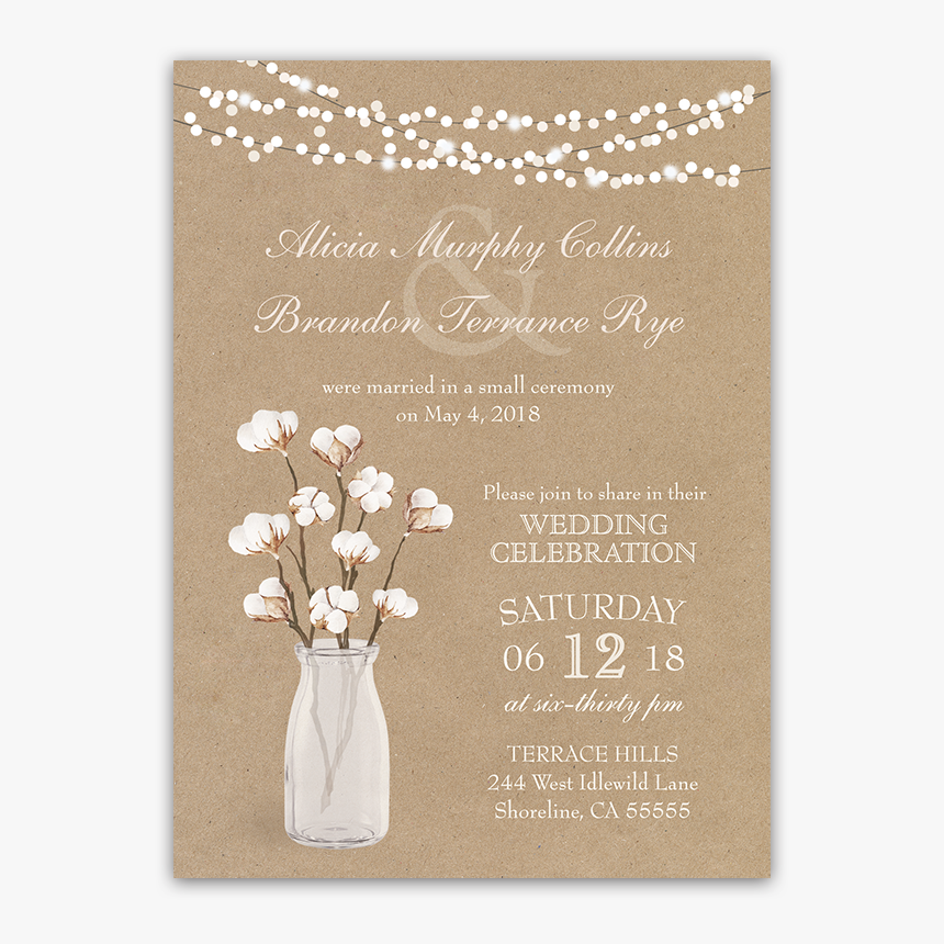 Ceremony Only Wedding Invite, HD Png Download, Free Download