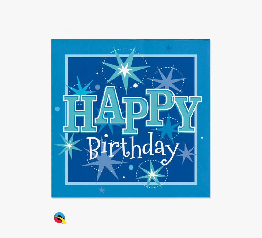 Blue Happy Birthday Napkins - Fête De La Musique, HD Png Download, Free Download