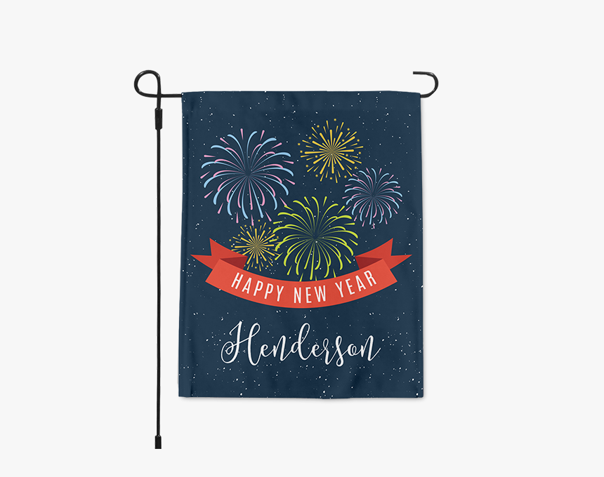 Personalized Happy New Year Fireworks Garden Happy - Proud To Be A Usmc Veteran, HD Png Download, Free Download