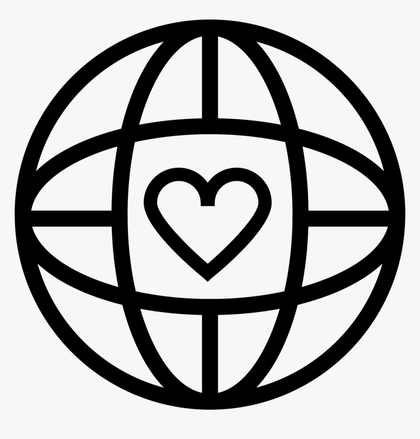 Heart In Earth Grid - Home Symbols In The World, HD Png Download, Free Download