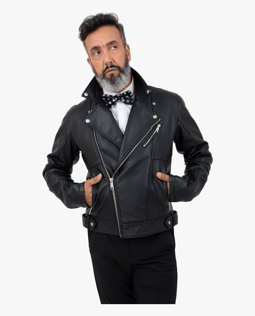 Men - Leather Jacket, HD Png Download, Free Download