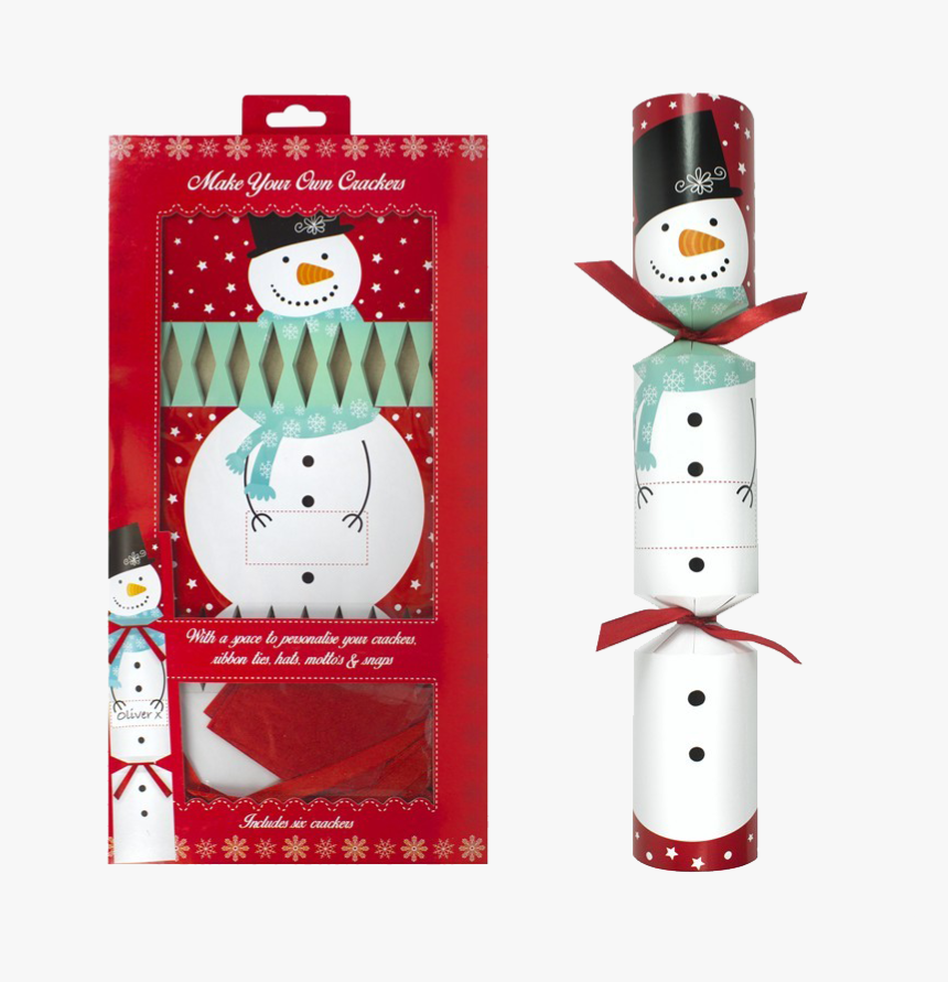 Pack Of 6 Make Your Own Snowman Crackers - Make Your Own Crackers, HD Png Download, Free Download