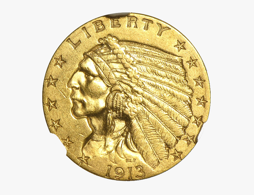 50 Indian Head Gold Coin , Png Download - American Buffalo, Transparent Png, Free Download