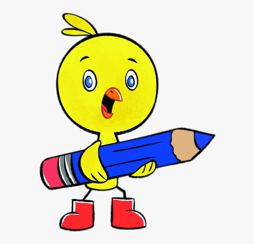 Chirp Holding A Giant Pencil - Kids Cbc Chirp, HD Png Download, Free Download