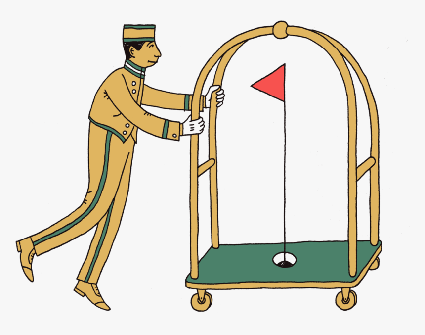 Bellhop B - Hotel Green High Falutin Mini Golf, HD Png Download, Free Download