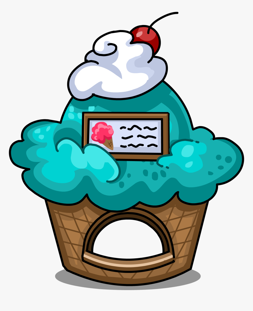 Club Penguin Wiki - Illustration Stand Ice Cream, HD Png Download - kindpng