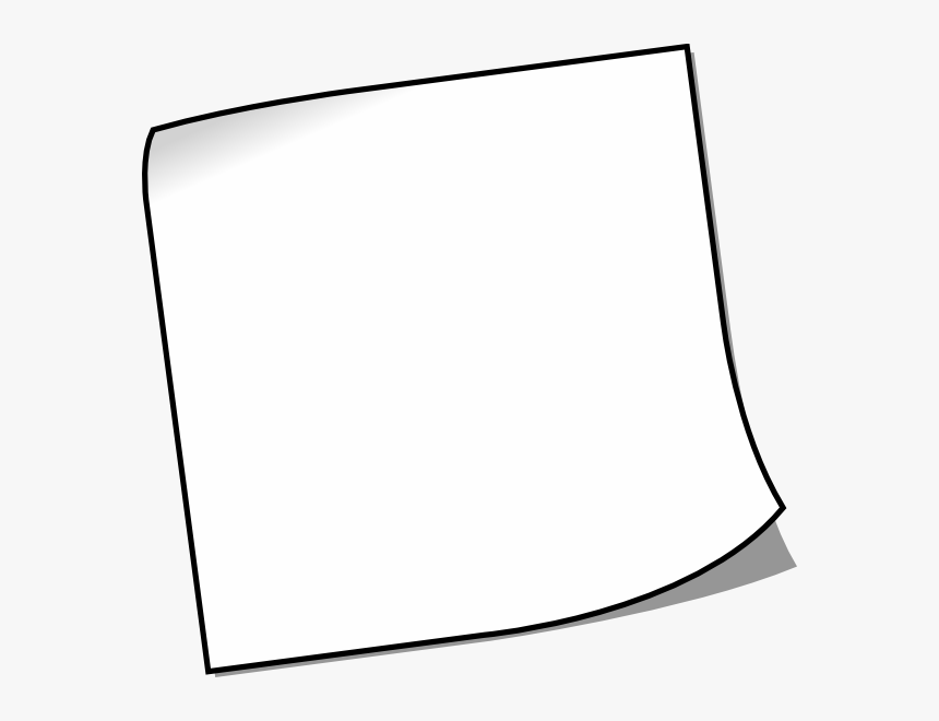 Blank Sticky Note Svg Clip Arts, HD Png Download, Free Download