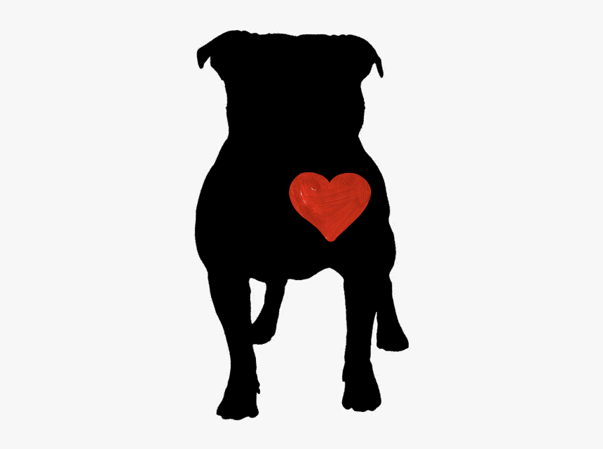 #pitbull #dog #loveit #black #heart #red #pet - Pitbull Car Decal, HD Png Download, Free Download