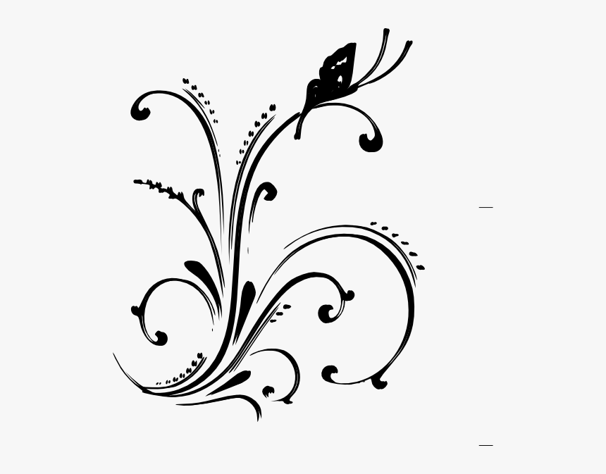 Free Fancy Cliparts Download - Black And White Butterflys, HD Png Download, Free Download