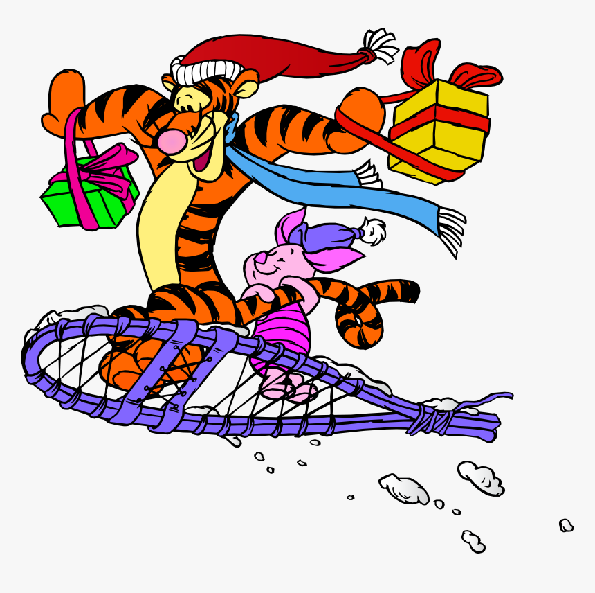 Tigger And Piglet Christmas Png Clip Art, Transparent Png, Free Download