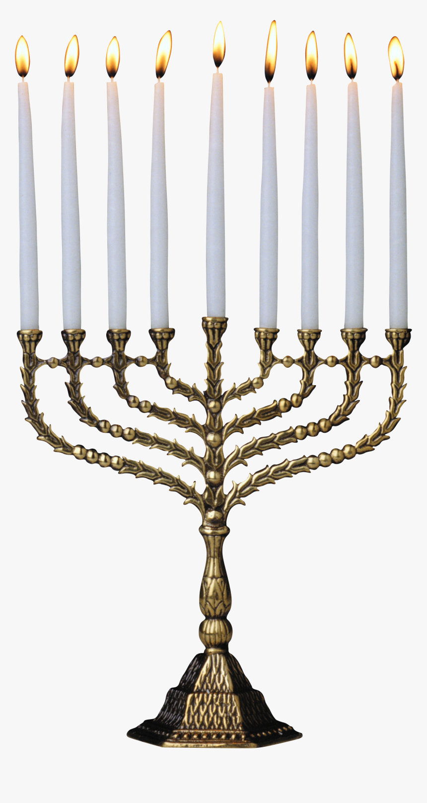 Menorah Gold Png Transparent, Png Download, Free Download