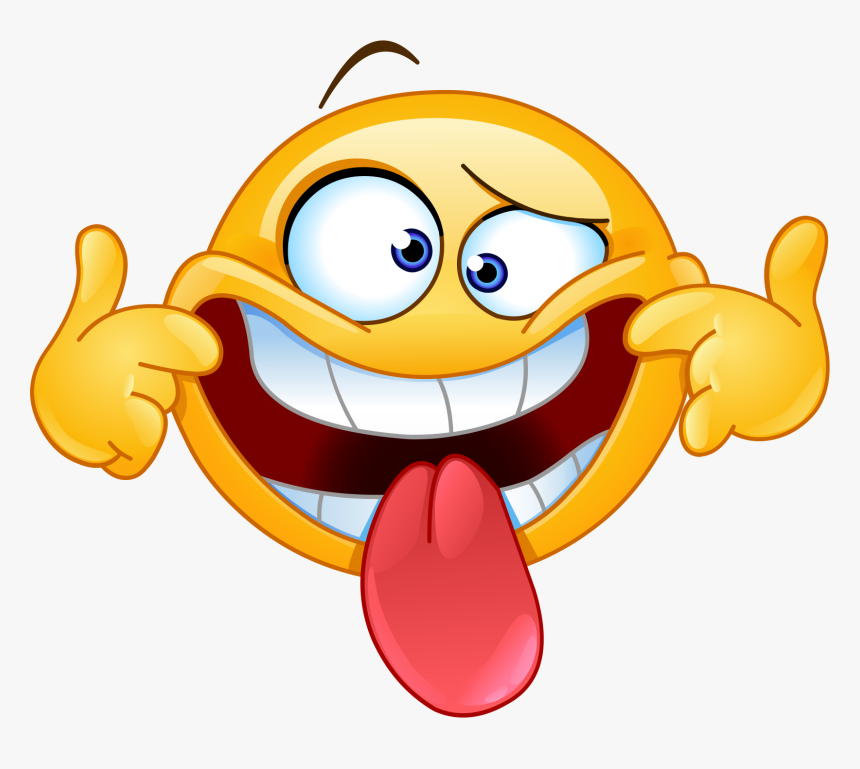 Stick Out Tongue Emoji 230 Decal Funny Face Clipart, HD Png Download