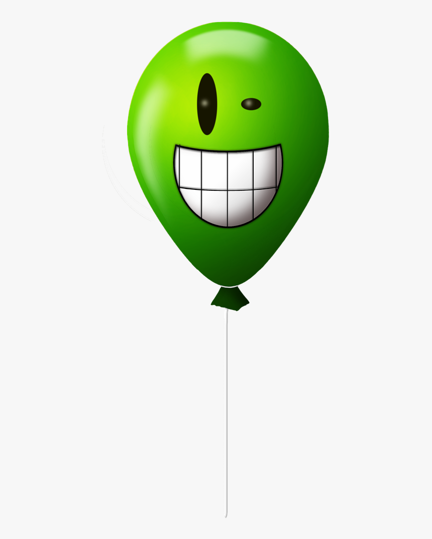 Emoticon Balloon Crazy Free Picture - Smiley, HD Png Download, Free Download