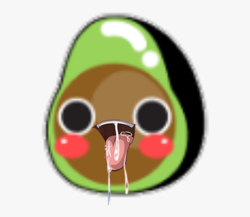 Winking Avocado Emoji Kik Png Image With No - Kik Avocado Png, Transparent Png, Free Download