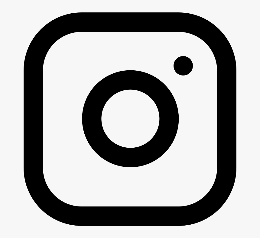 Instagram Icon Png Black, Transparent Png - kindpng