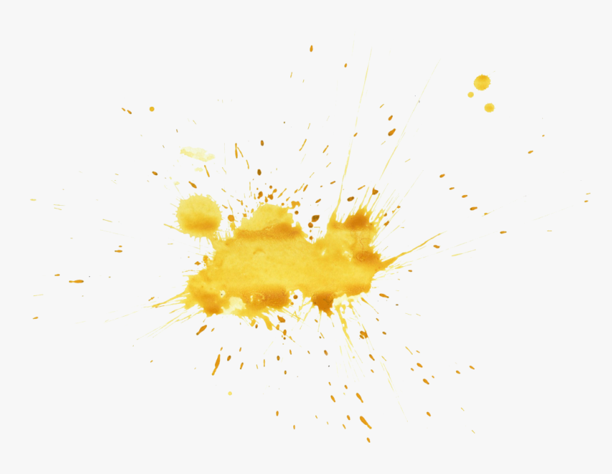 Clip Art Yellow Watercolor Transparent - Gold Watercolor Splash, HD Png Download, Free Download