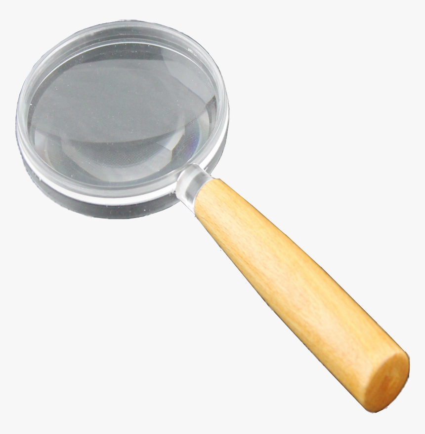 Loupe À Main Gr 3 Ø 60 Manche Bois - Magnifying Glass, HD Png Download, Free Download