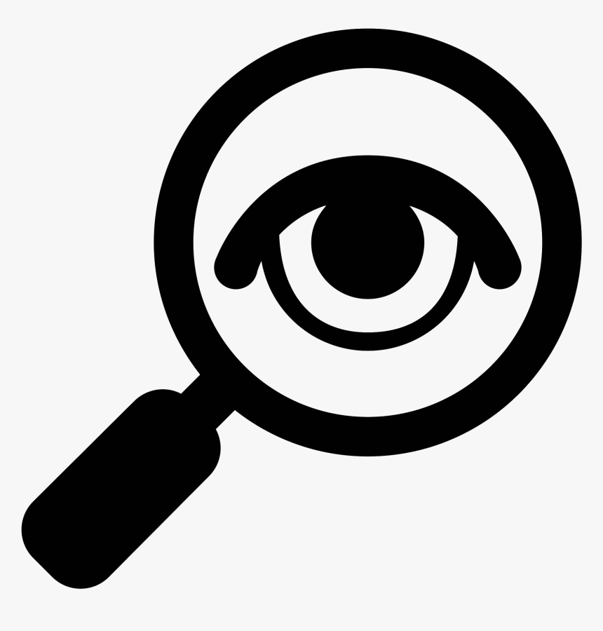 Free Download, Png And Vector - Magnifying Glass Eye Icon, Transparent Png, Free Download