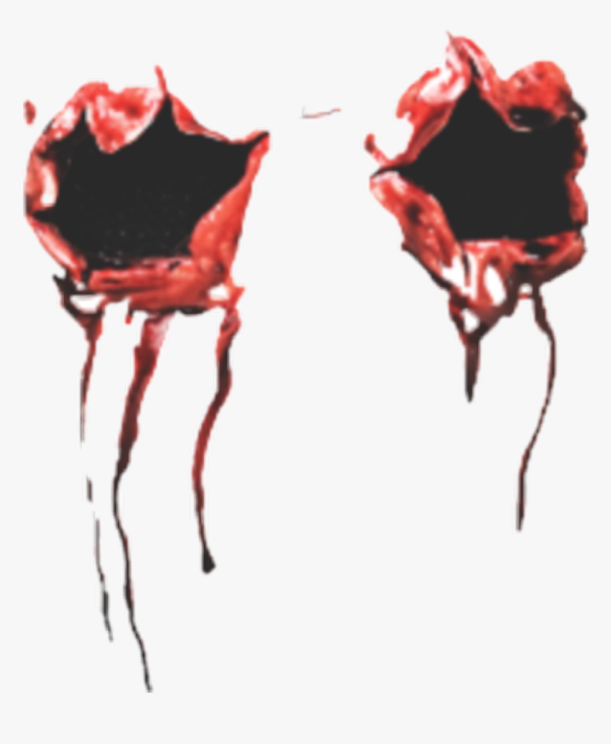 #creepy #bloody #gore - Black Eyes Transparent, HD Png Download, Free Download