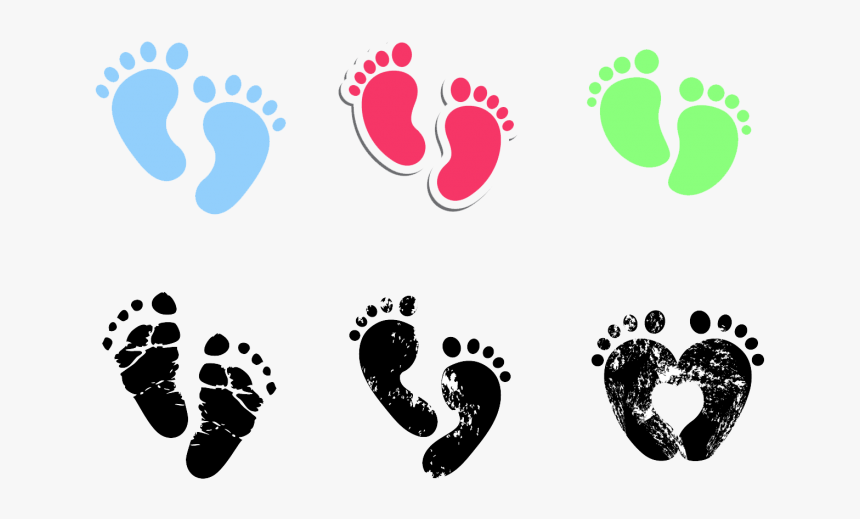 Vector Graphics Footprint Clip Art Image Drawing - Baby Footprints Clipart, HD Png Download, Free Download